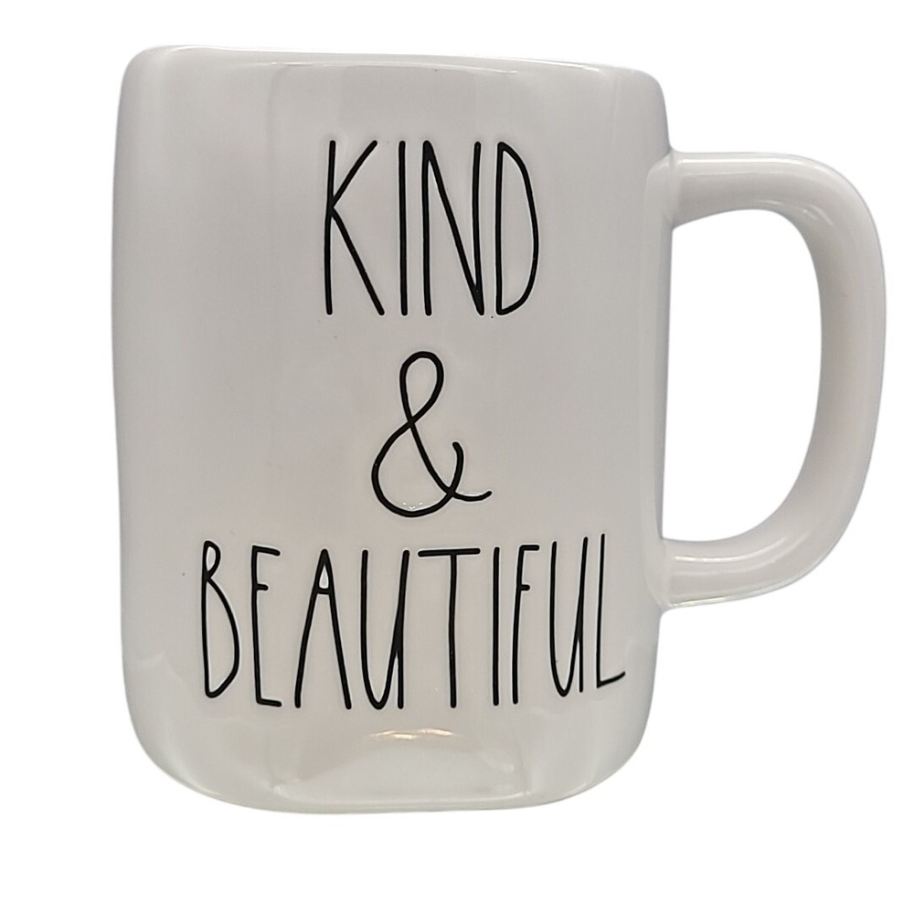 Rae Dunn by Magenta Wavy Mug KIND & BEAUTIFUL 16 oz Artisan Collection Farmhouse